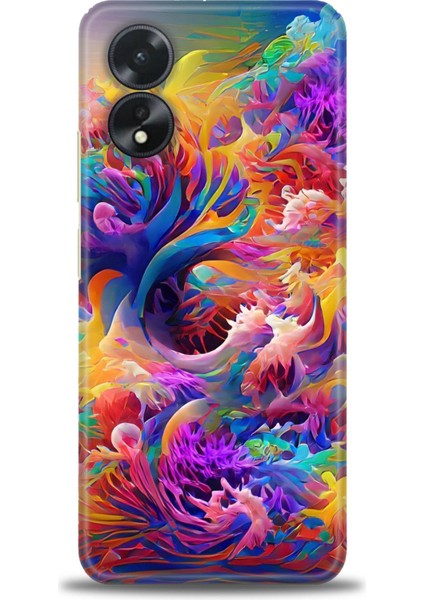 Oppo A38 Ile Uyumlu Hd Baskılı Silikon (Ortasertlikte) Kılıf - 805