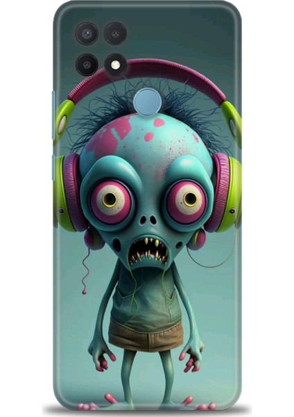 Oppo A15 / A15S Ile Uyumlu Hd Baskılı Silikon (Ortasertlikte) Kılıf - 796