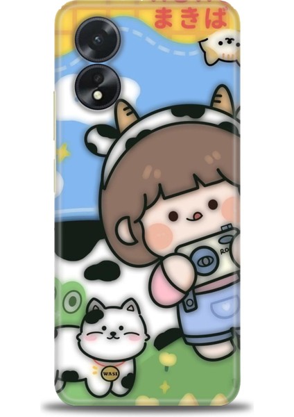 Oppo A38 Ile Uyumlu Hd Baskılı Silikon (Ortasertlikte) Kılıf - 297