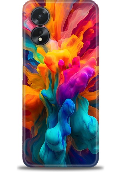 Oppo A38 Ile Uyumlu Hd Baskılı Silikon (Ortasertlikte) Kılıf - 43
