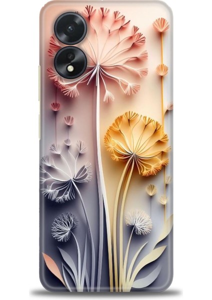 Oppo A38 Ile Uyumlu Hd Baskılı Silikon (Ortasertlikte) Kılıf - 180