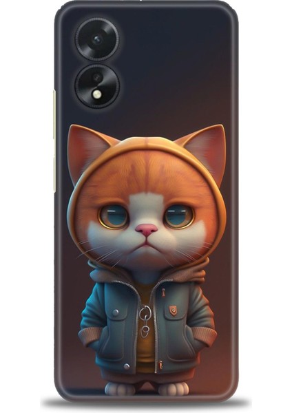 Oppo A38 Ile Uyumlu Hd Baskılı Silikon (Ortasertlikte) Kılıf - 340
