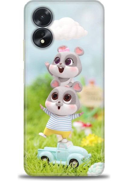 Oppo A38 Ile Uyumlu Hd Baskılı Silikon (Ortasertlikte) Kılıf - 590