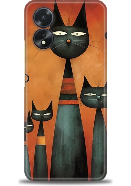 Oppo A38 Ile Uyumlu Hd Baskılı Silikon (Ortasertlikte) Kılıf - 304