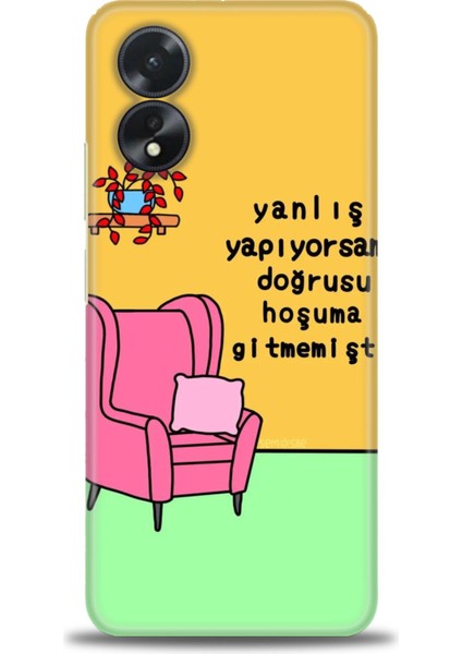 Oppo A38 Ile Uyumlu Hd Baskılı Silikon (Ortasertlikte) Kılıf - 210