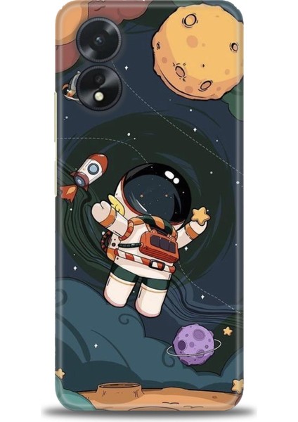 Oppo A38 Ile Uyumlu Hd Baskılı Silikon (Ortasertlikte) Kılıf - 377