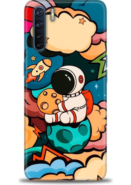 Oppo A91 Ile Uyumlu Hd Baskılı Silikon (Ortasertlikte) Kılıf - 964