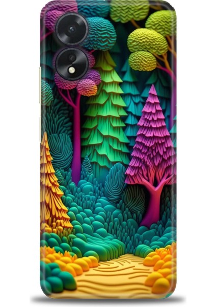 Oppo A38 Ile Uyumlu Hd Baskılı Silikon (Ortasertlikte) Kılıf - 846