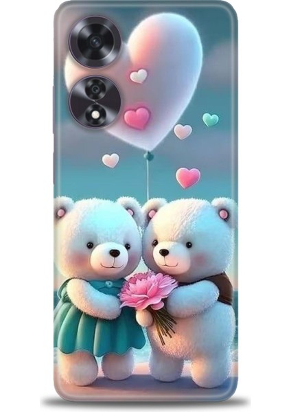 Oppo A60 Ile Uyumlu Hd Baskılı Silikon (Ortasertlikte) Kılıf - 609