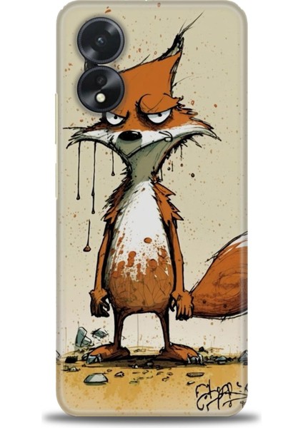 Oppo A38 Ile Uyumlu Hd Baskılı Silikon (Ortasertlikte) Kılıf - 637