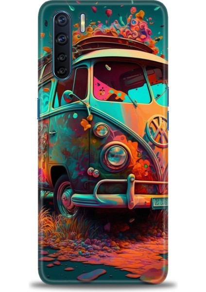 Oppo A91 Ile Uyumlu Hd Baskılı Silikon (Ortasertlikte) Kılıf - 573