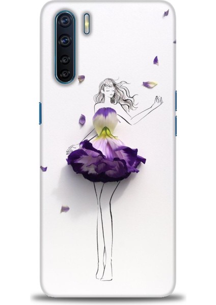 Oppo A91 Ile Uyumlu Hd Baskılı Silikon (Ortasertlikte) Kılıf - 740