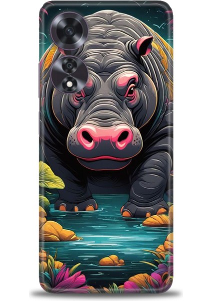 Oppo A60 Ile Uyumlu Hd Baskılı Silikon (Ortasertlikte) Kılıf - 633