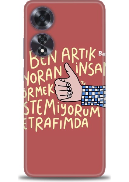 Oppo A60 Ile Uyumlu Hd Baskılı Silikon (Ortasertlikte) Kılıf - 1074