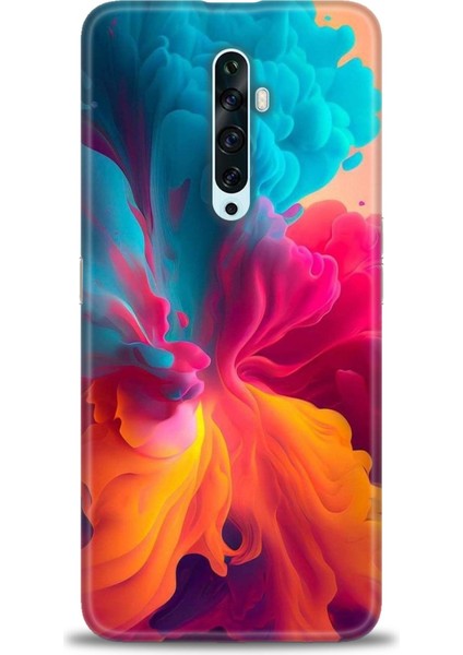 Oppo Reno 2z Ile Uyumlu Hd Baskılı Silikon (Ortasertlikte) Kılıf - 551