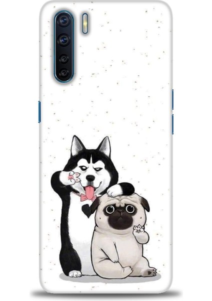 Oppo Reno 3 Ile Uyumlu Hd Baskılı Silikon (Ortasertlikte) Kılıf - 595