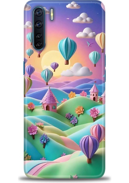 Oppo A91 Ile Uyumlu Hd Baskılı Silikon (Ortasertlikte) Kılıf - 330