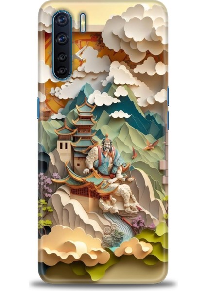 Oppo A91 Ile Uyumlu Hd Baskılı Silikon (Ortasertlikte) Kılıf - 848