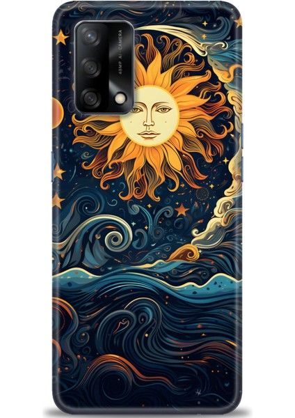 Oppo A74 Ile Uyumlu Hd Baskılı Silikon (Ortasertlikte) Kılıf - 498