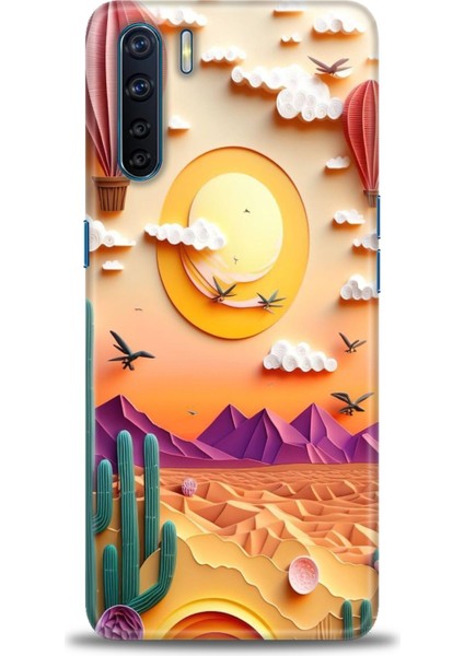 Oppo A91 Ile Uyumlu Hd Baskılı Silikon (Ortasertlikte) Kılıf - 849