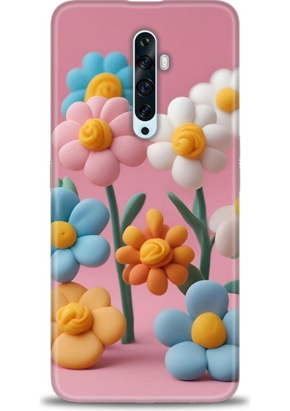 Oppo Reno 2z Ile Uyumlu Hd Baskılı Silikon (Ortasertlikte) Kılıf - 348