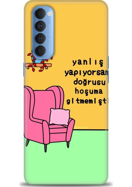 Oppo Reno 4 Pro Ile Uyumlu Hd Baskılı Silikon (Ortasertlikte) Kılıf - 210