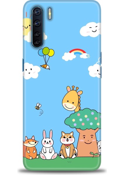 Oppo Reno 3 Ile Uyumlu Hd Baskılı Silikon (Ortasertlikte) Kılıf - 769