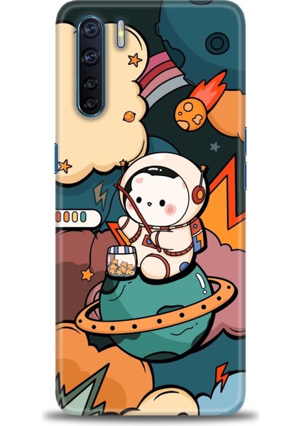Oppo A91 Ile Uyumlu Hd Baskılı Silikon (Ortasertlikte) Kılıf - 99