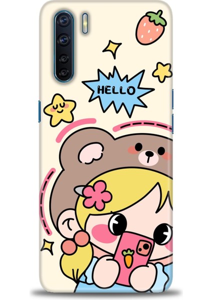 Oppo Reno 3 Ile Uyumlu Hd Baskılı Silikon (Ortasertlikte) Kılıf - 655