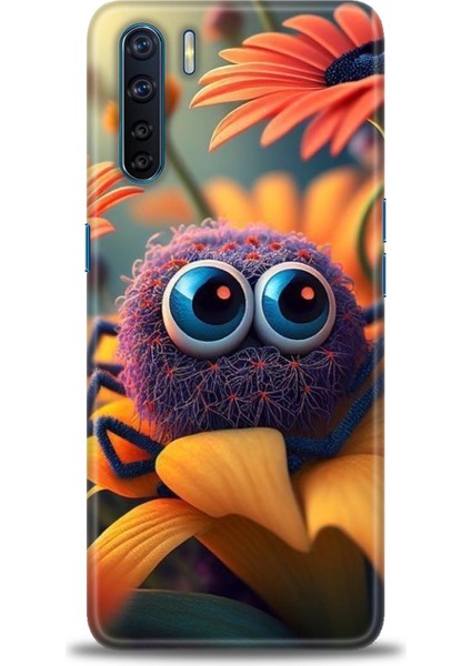 Oppo Reno 3 Ile Uyumlu Hd Baskılı Silikon (Ortasertlikte) Kılıf - 372