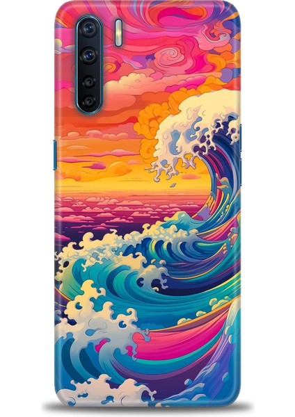Oppo A91 Ile Uyumlu Hd Baskılı Silikon (Ortasertlikte) Kılıf - 556