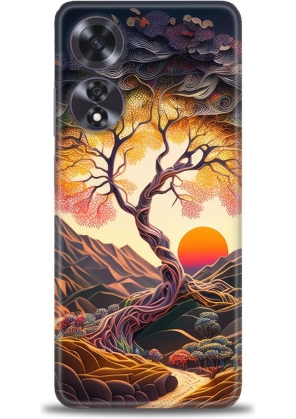 Oppo A60 Ile Uyumlu Hd Baskılı Silikon (Ortasertlikte) Kılıf - 613
