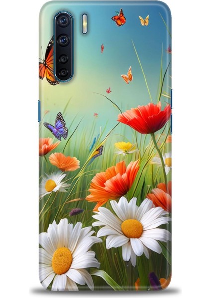 Oppo A91 Ile Uyumlu Hd Baskılı Silikon (Ortasertlikte) Kılıf - 353