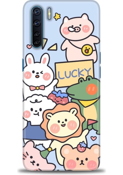Oppo A91 Ile Uyumlu Hd Baskılı Silikon (Ortasertlikte) Kılıf - 293