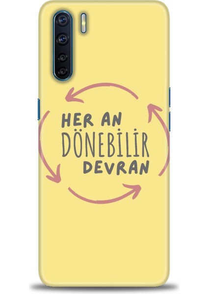 Oppo Reno 3 Ile Uyumlu Hd Baskılı Silikon (Ortasertlikte) Kılıf - 1076