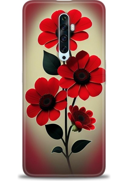 Oppo Reno 2z Ile Uyumlu Hd Baskılı Silikon (Ortasertlikte) Kılıf - 347