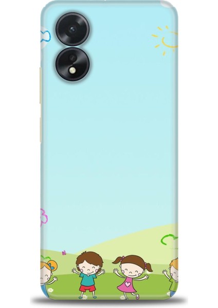 Oppo A38 Ile Uyumlu Hd Baskılı Silikon (Ortasertlikte) Kılıf - 594