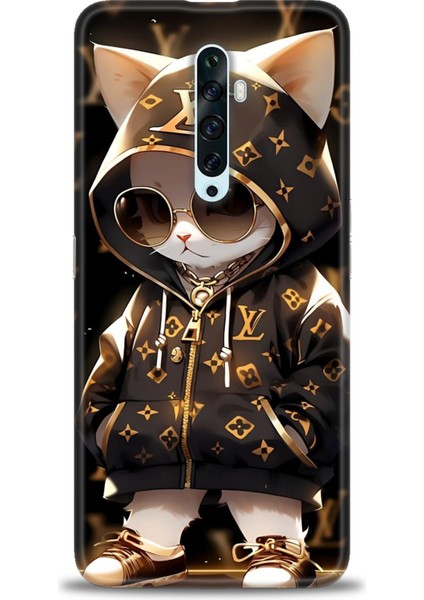 Oppo Reno 2z Ile Uyumlu Hd Baskılı Silikon (Ortasertlikte) Kılıf - 338