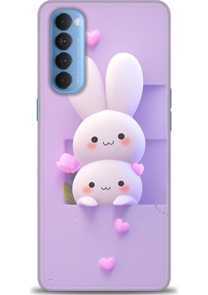 Oppo Reno 4 Pro Ile Uyumlu Hd Baskılı Silikon (Ortasertlikte) Kılıf - 764