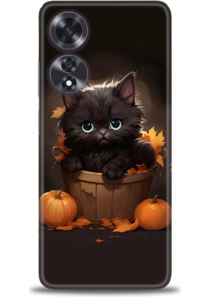 Oppo A60 Ile Uyumlu Hd Baskılı Silikon (Ortasertlikte) Kılıf - 727