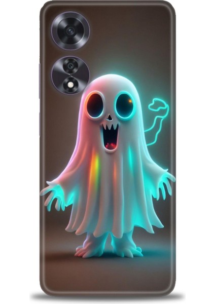 Oppo A60 Ile Uyumlu Hd Baskılı Silikon (Ortasertlikte) Kılıf - 496