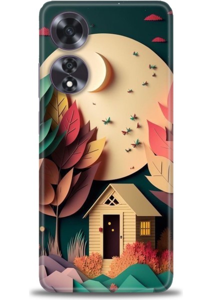 Oppo A60 Ile Uyumlu Hd Baskılı Silikon (Ortasertlikte) Kılıf - 627