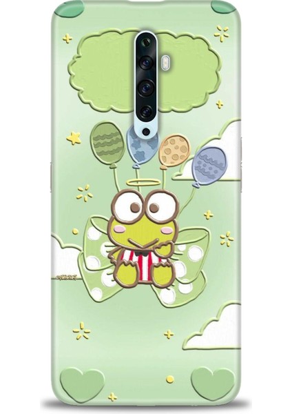 Oppo Reno 2z Ile Uyumlu Hd Baskılı Silikon (Ortasertlikte) Kılıf - 445