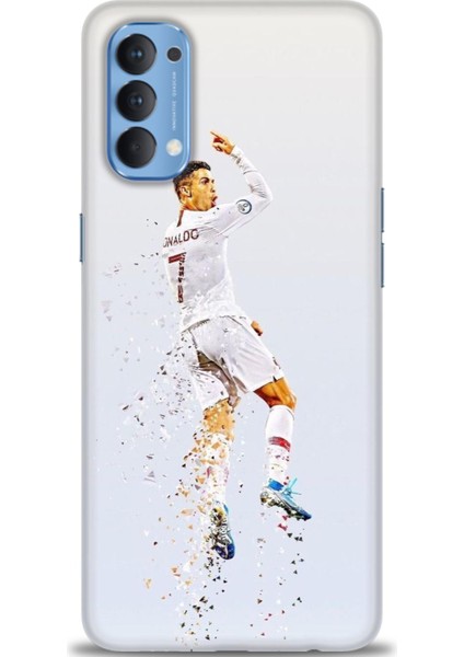 Oppo Reno 4 Ile Uyumlu Hd Baskılı Silikon (Ortasertlikte) Kılıf - 145