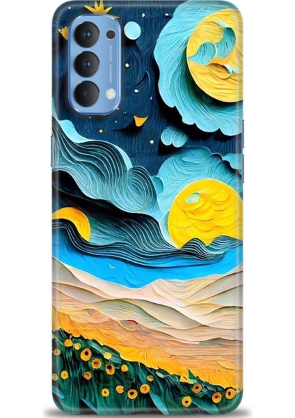 Oppo Reno 4 Ile Uyumlu Hd Baskılı Silikon (Ortasertlikte) Kılıf - 324