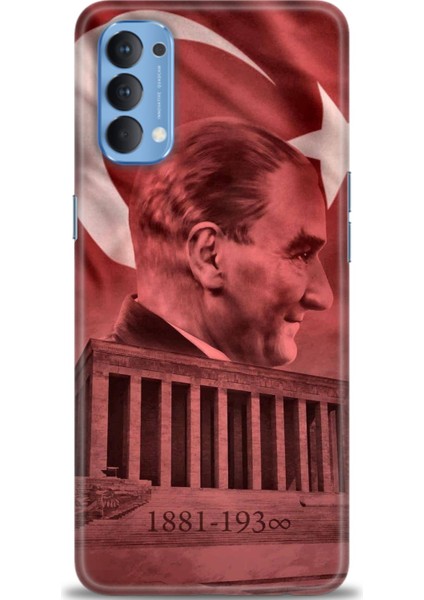 Oppo Reno 4 Ile Uyumlu Hd Baskılı Silikon (Ortasertlikte) Kılıf - 463