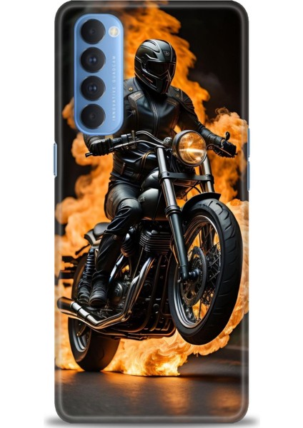 Oppo Reno 4 Pro Ile Uyumlu Hd Baskılı Silikon (Ortasertlikte) Kılıf - 571