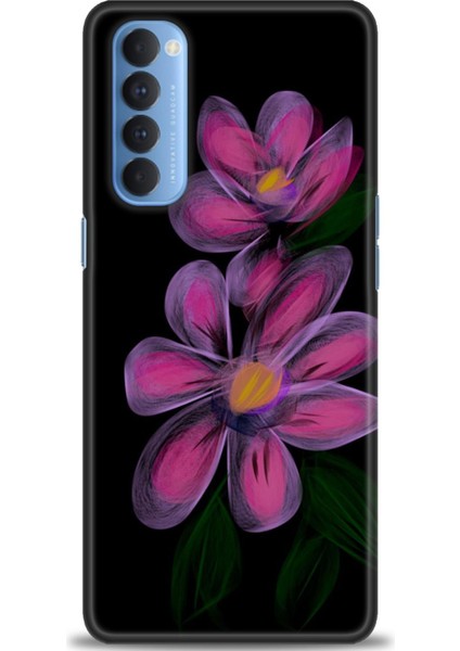 Oppo Reno 4 Pro Ile Uyumlu Hd Baskılı Silikon (Ortasertlikte) Kılıf - 745
