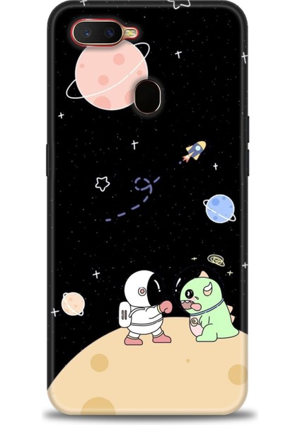 Oppo Ax7 / A5S Ile Uyumlu Hd Baskılı Silikon (Ortasertlikte) Kılıf - 380