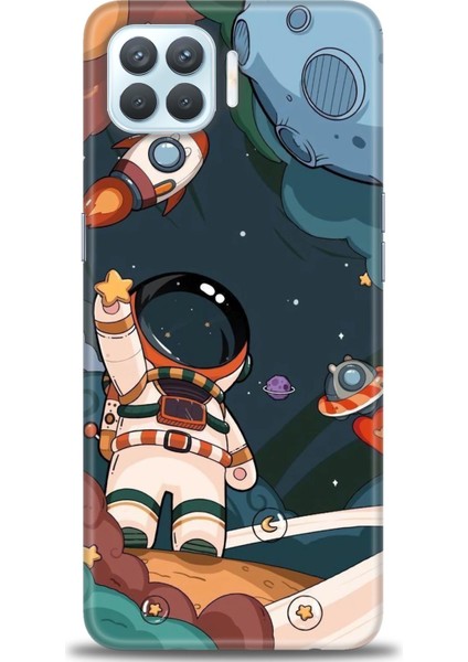 Oppo Reno 4 Lite Ile Uyumlu Hd Baskılı Silikon (Ortasertlikte) Kılıf - 1100
